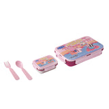 Youp Stainless Steel Pink and Wine Color Peppa Pig Kids Lunch Box Euro - 450 ml