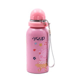 Youp Stainless Steel Pink Peppa Pig Kids Water Bottle Hybrid - 500 ml