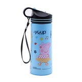 Youp Stainless Steel Blue Color Peppa Pig Kids Water Bottle - 750 ml