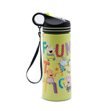 Youp Stainless Steel Green Color Peppa Pig Kids Water Bottle - 750 ml