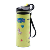Youp Stainless Steel Green Color Peppa Pig Kids Water Bottle - 750 ml
