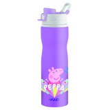 Youp Stainless Steel Purple Color Peppa Pig Kids Water Bottle Tuktuk - 750 ml