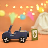 Wooden EV Jeep