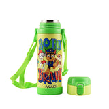 Youp Stainless Steel Green Color Paw Patrol Theme Kids Insulated Sipper Bottle Scooby - 500 ml