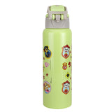 Youp Stainless Steel Lemon Green Color Paw Patrol Kids Insulated Water Bottle TikTok - 600 ml