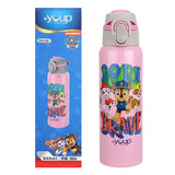 Youp Stainless Steel Pink Color Paw Patrol Kids Insulated Water Bottle TikTok - 600 ml
