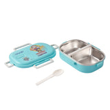 Youp Stainless Steel Insulated Lunch Box with Spoon Paw Patrol Print Aqua Blue - Crunch 700 ml