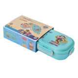 Youp Stainless Steel Insulated Lunch Box with Spoon Paw Patrol Print Aqua Blue - Crunch 700 ml