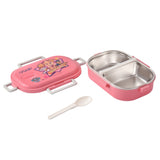 Youp Stainless Steel Insulated Lunch Box with Spoon Paw Patrol Print Pink - Crunch 700 ml