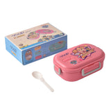 Youp Stainless Steel Insulated Lunch Box with Spoon Paw Patrol Print Pink - Crunch 700 ml