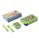 Youp Stainless Steel Blue and Green Color Paw Patrol Kids Lunch Box Ryder - 450 ml