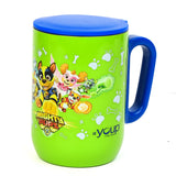 Youp Stainless Steel Green Color Paw Patrol Mighty pups Kids Insulated Mug with cap - 320 ml