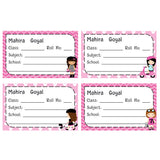 School Book Label - Paris Girl