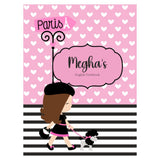 Personalized Writing Practice Book - Paris Dog