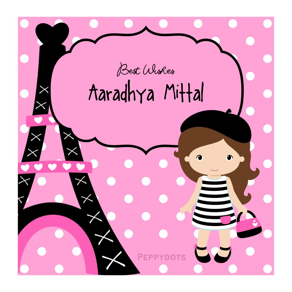 Gift Tag - Paris Shopping