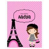 Personalized Writing Practice Book - Paris Shopping