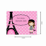 Personalised Gift Notecard - Paris Shopping
