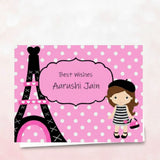Personalised Gift Notecard - Paris Shopping