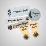Pastel Tropical Name Labels
