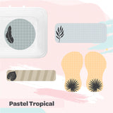Mini Label Pack - Pastel Tropical
