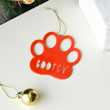 Xmas Shape Ornaments - Paw