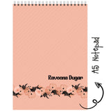 Personalised Notepad - Peach Stripe