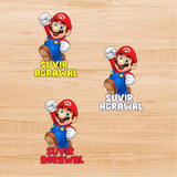 3D Embossed Stickers - Super Mario