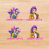 3D Embossed Stickers - K Pop