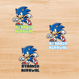 3D Embossed Stickers - Super Sonic