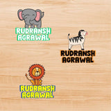 Permenant Waterproof Stickers - Jungle Animals