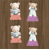 Permenant Waterproof Stickers - Teddy Dreamer