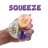 Foamazing Balls: Sensory Squishy Balls – Set of 4 (Yellow, Blue, Pink & Purple) Stress Relief & Sensory Play | Fidget, Squeeze & Relieve | Non-Toxic & Safe