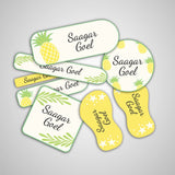 Pineapple Name Labels