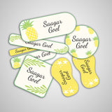 Pineapple Name Labels