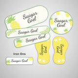 Pineapple Name Labels