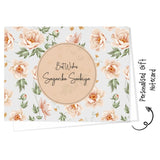 Personalised Gift Notecard - Pink Orchids