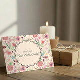 Personalised Gift Notecard - Pink Spring