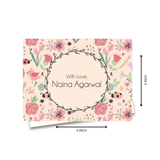Personalised Gift Notecard - Pink Spring