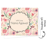 Personalised Gift Notecard - Pink Spring
