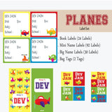 Planes Theme Label Set