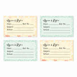 Personalized School Book Labels - Pretty Petals