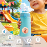 Round waterproof name labels - Princess Magic
