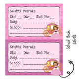 School Book Label - Princess