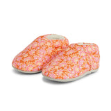 Coral Cotton Baby Shoe - Orange