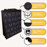 Berrybee 6-in-1 Montessori Pre-Writing Board, Educational & Durable (3 Subjects in 1)