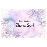 Gift Tag - Purple Powder Flower