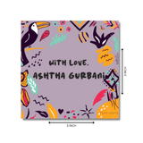 Gift Tag - Purple tribal