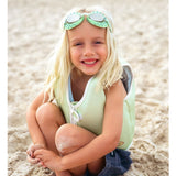 Kids Swim Goggles Shred Turtle Aqua