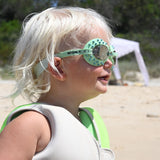 Kids Swim Goggles Shred Turtle Aqua