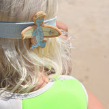 Kids Swim Goggles Shred Turtle Aqua